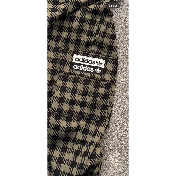 Adidas RYV Cargo Pants Womens Size Small Houndstooth Gorpcore Streetwear Utility - Picture 15 of 16